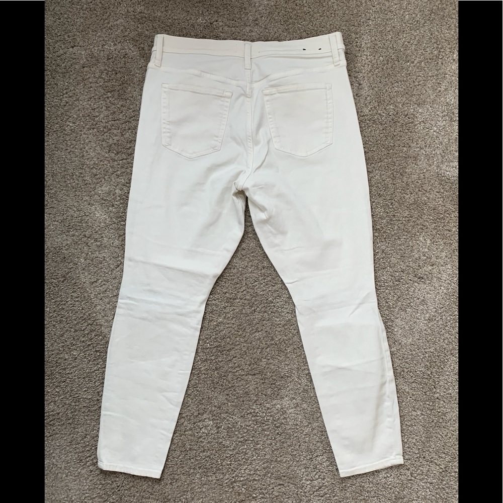 GAP high rise button fly cream distressed jeans size14/32 - Picture 5 of 5